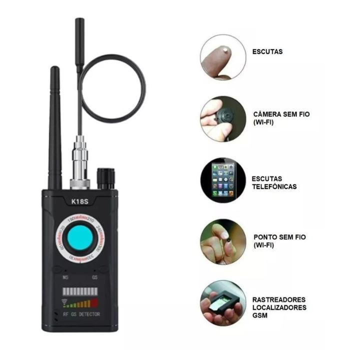Detector Vassourinha K18 – Rastreadores Câmeras GPS