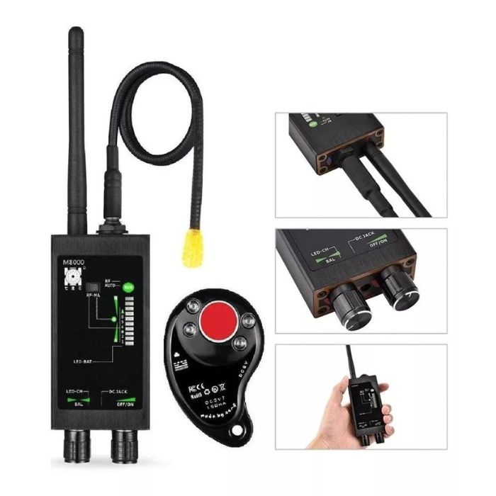 Detector Localizador M8000 – Rastreador Câmera GPS