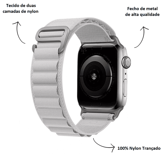 Bracelete de duas voltas em pele para relógio Apple Watch Series