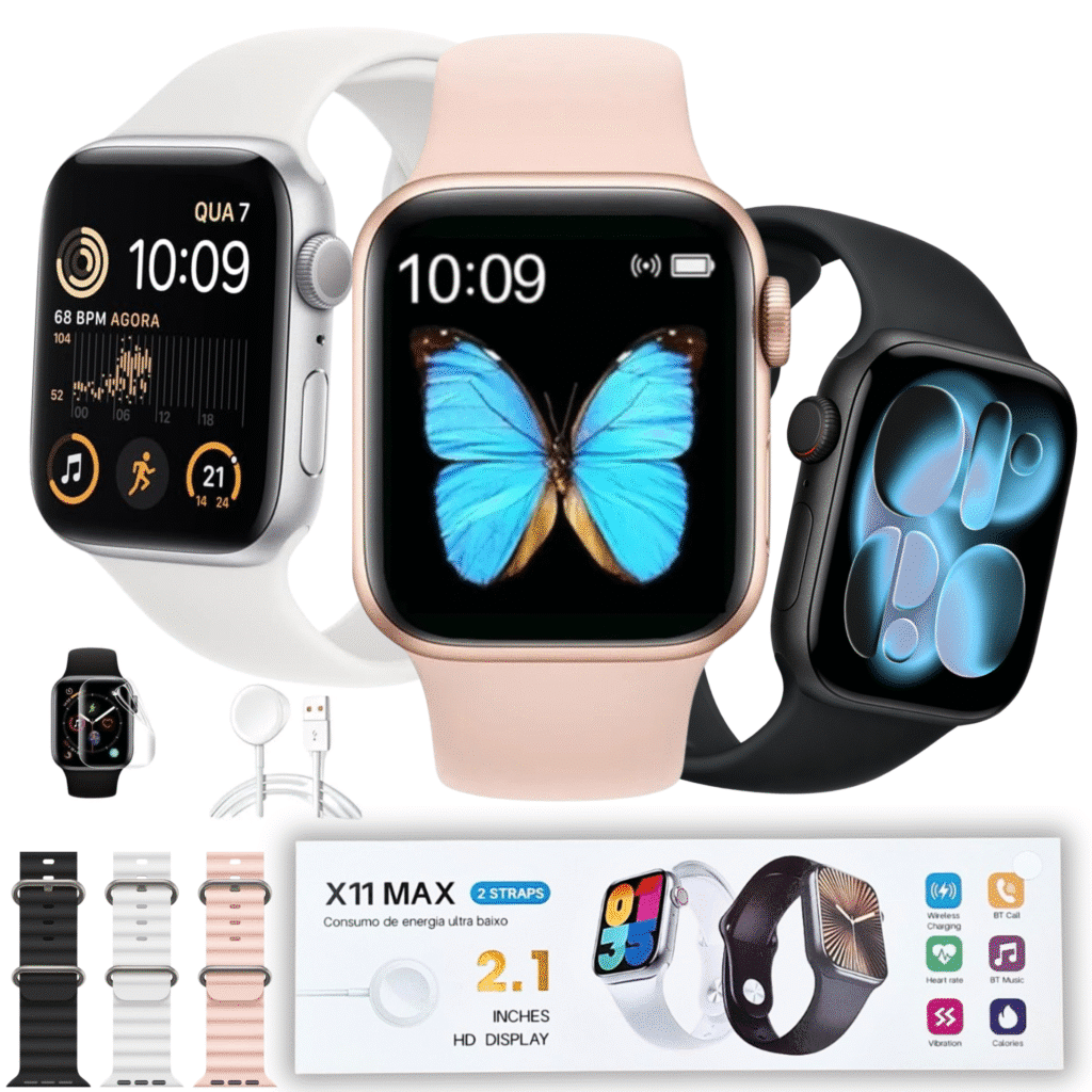 Relógio Smartwatch X11 MAX Para IPhone Samsung Xiaomi - Mike Shop