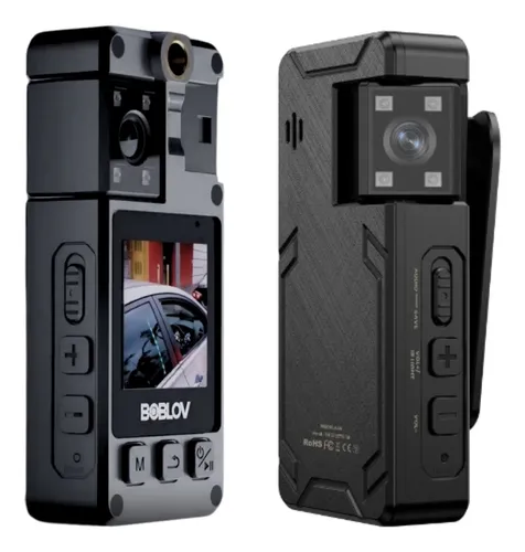 Câmera A24 Bodycam Boblov Corporal HD 1080p Noturna Inflavermelho