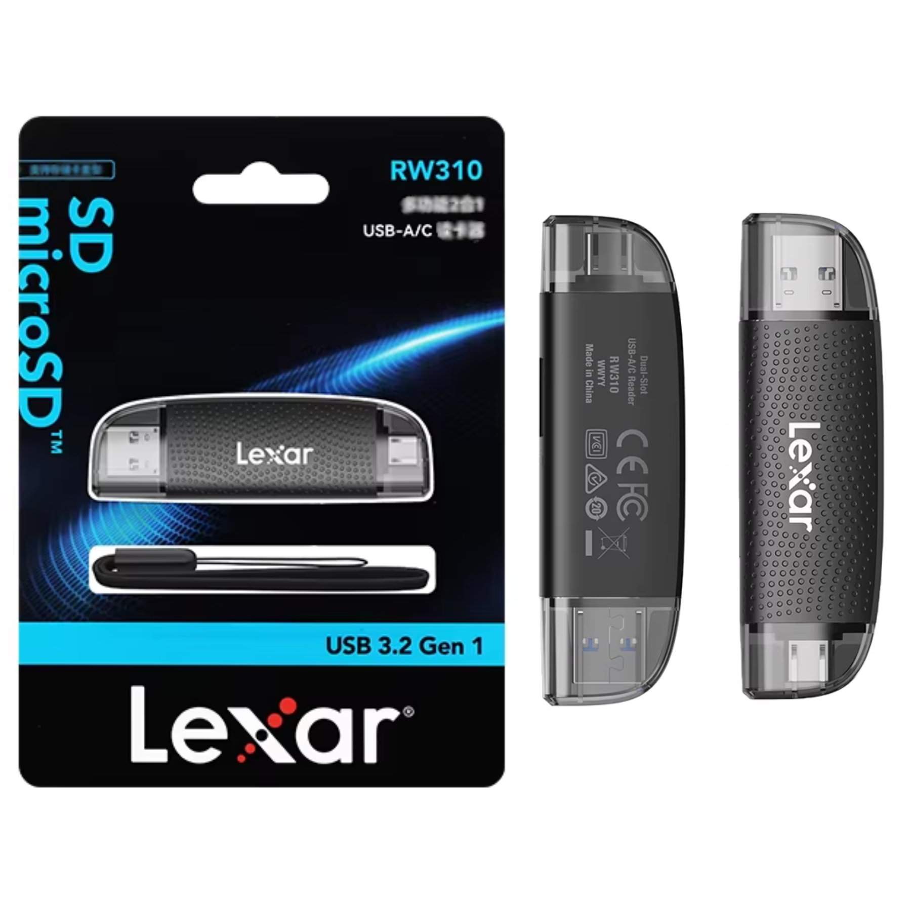 Leitor Lexar Dual-Slot USB-A/C SD e microSD Original