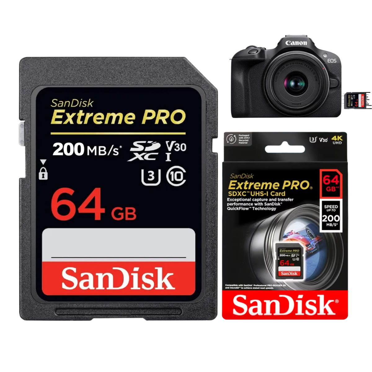 Cartão De Memória SanDisk Sdxc Extreme Pro 64gb Original