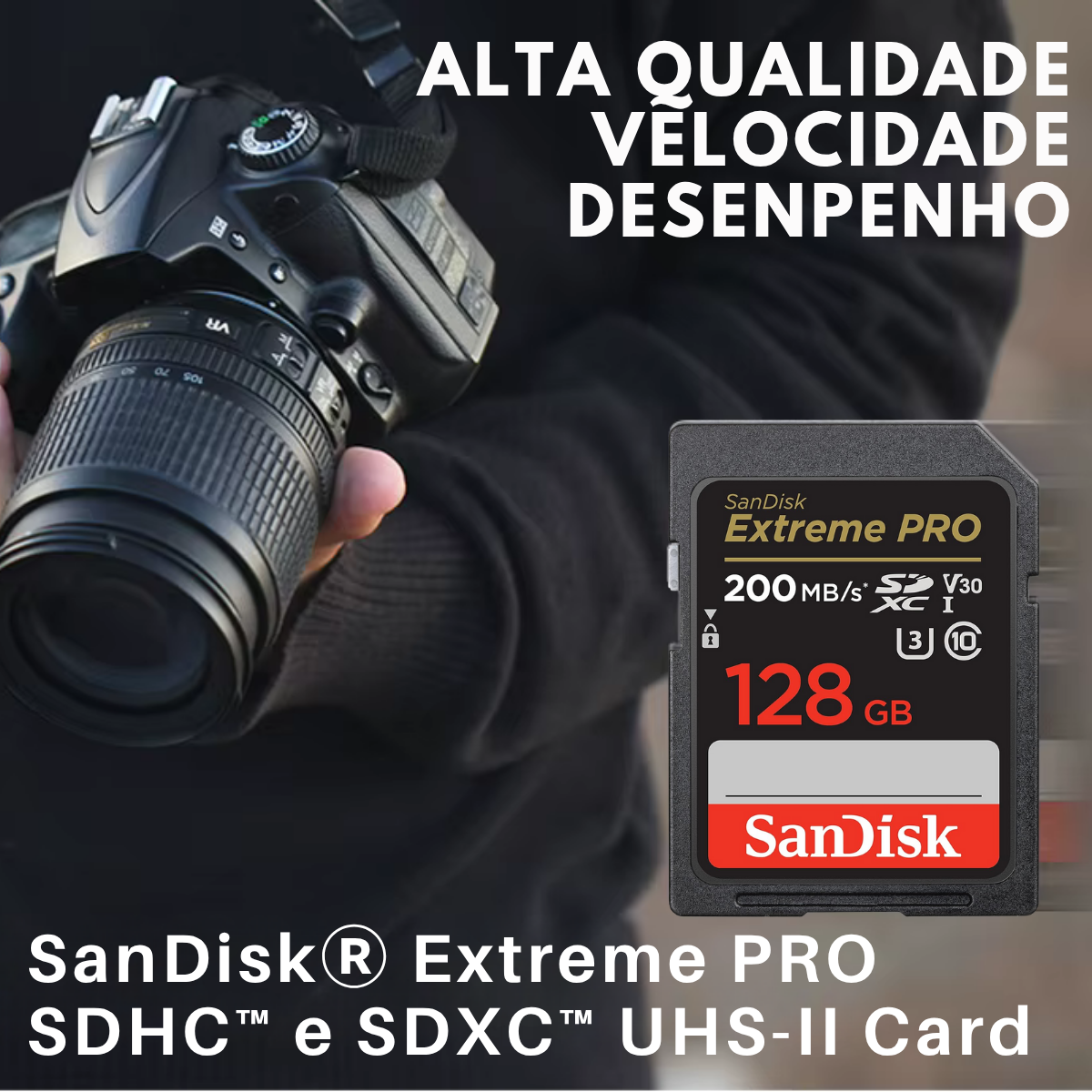 Cartão De Memória SanDisk Sdxc Extreme Pro 128gb Original - Imagem 2