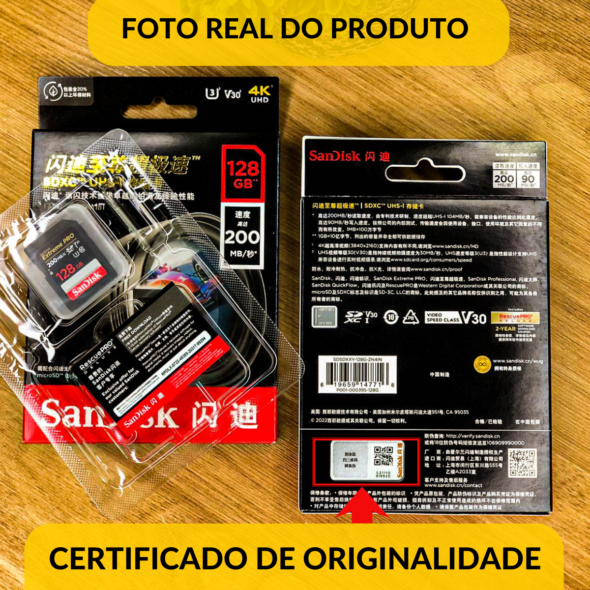 Cartão De Memória SanDisk Sdxc Extreme Pro 128gb Original - Imagem 7