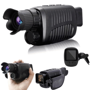 Monóculo Visão Noturna Zoom Digital 10x 2k Full Hd Até 1km Preto