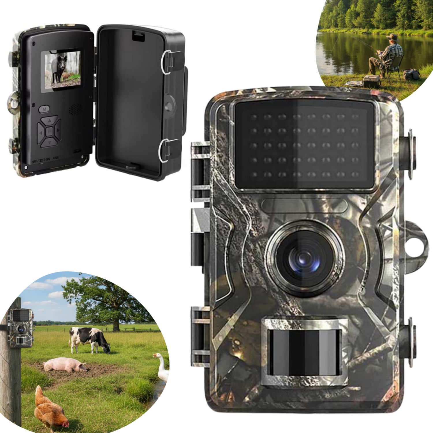 Câmera De Trilha Ip66 Visão Noturna Full Hd Infravermelho