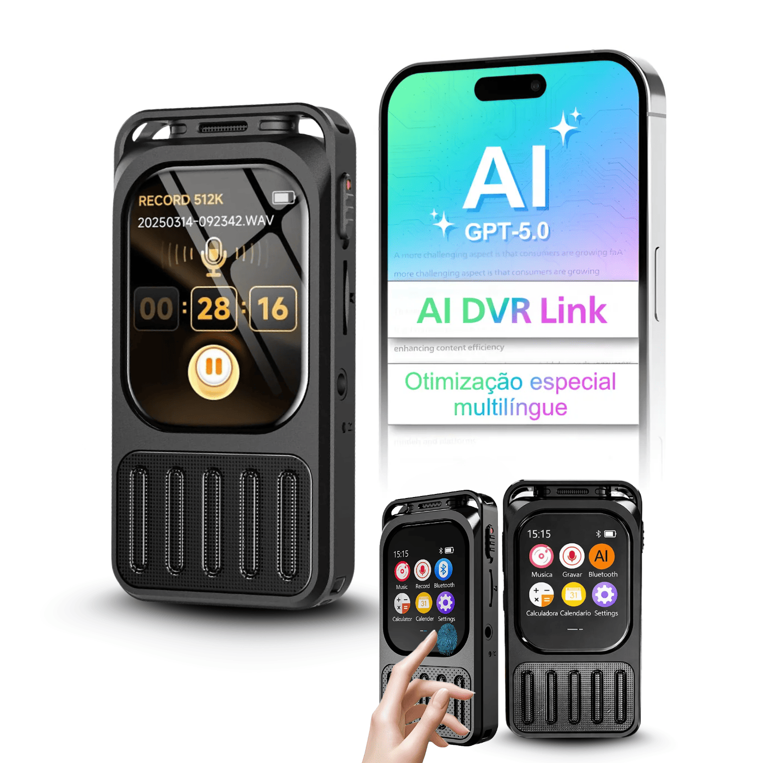 Gravador De Voz Função Plaud Note Com Ia Chatgpt E Tradutor