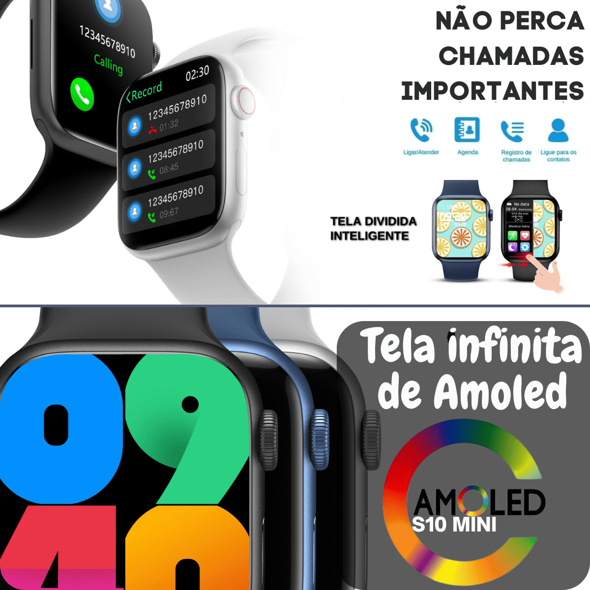 Relogio Smartwatch Mini Pro Original 38mm Nfc Lançamento - Imagem 4