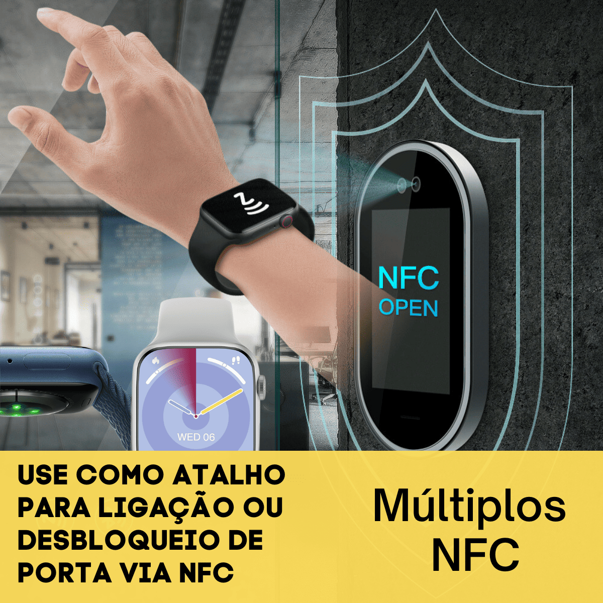 Relogio Smartwatch Mini Pro Original 38mm Nfc Lançamento - Imagem 7