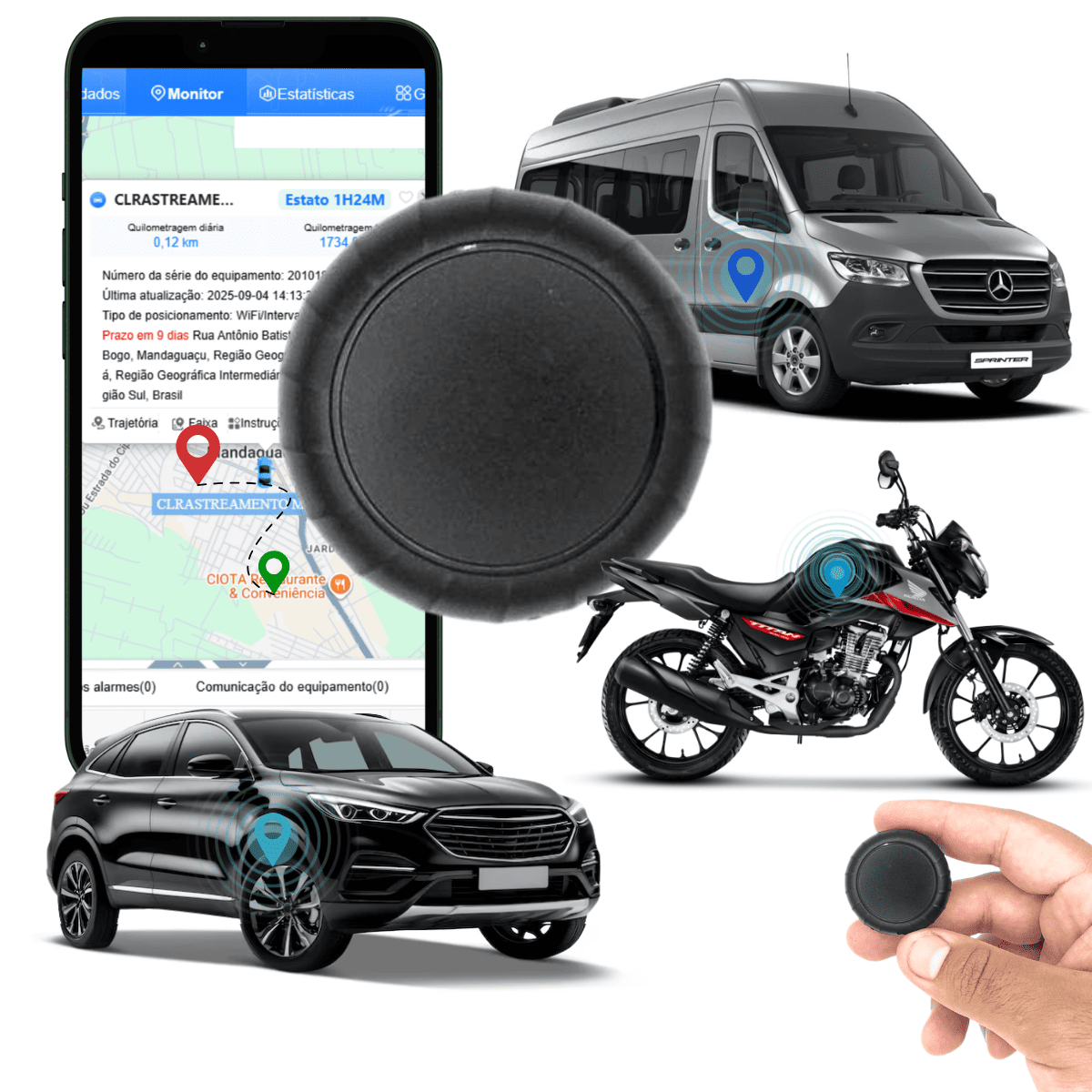 Airtag Rastreador Gps Veicular Com Aplicativo Em Tempo Real