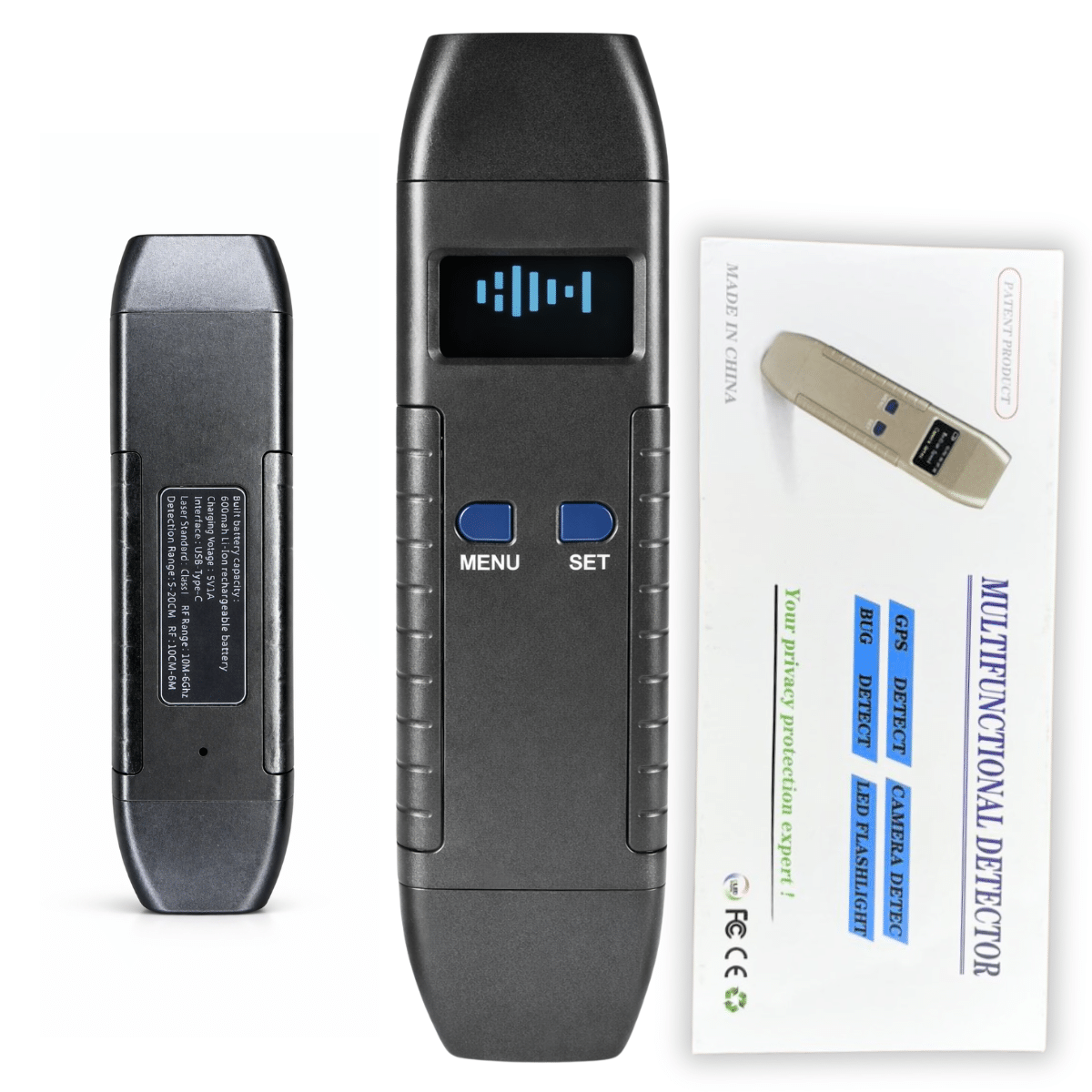 Detector Rf Localizador Rastreadores Câmeras Gps Vassourinha Preto